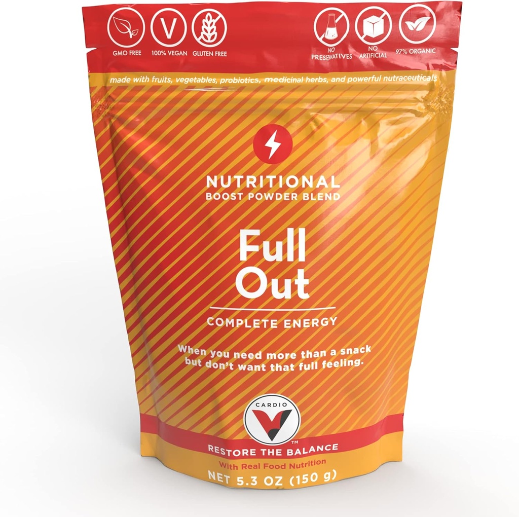 FullOut - 30 Servings Nutriënt-packed Dagelijkse boosts voor Jitter-Free Duurzame Energie Verbeteren van de algehele prestaties van het lichaam en endurance verhoogt de totale gezondheid en immuniteit