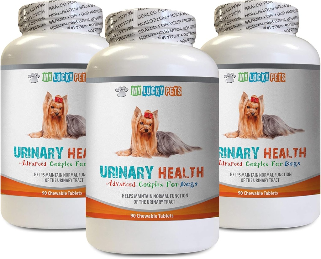 Hondenblaas controle pillen - Hond Urinaire Gezondheid Formule - Helpt met Incontinentie en Blaas problemen - Immune Boost - Corn Silk pillen voor honden - 3 flessen (270 Treats)