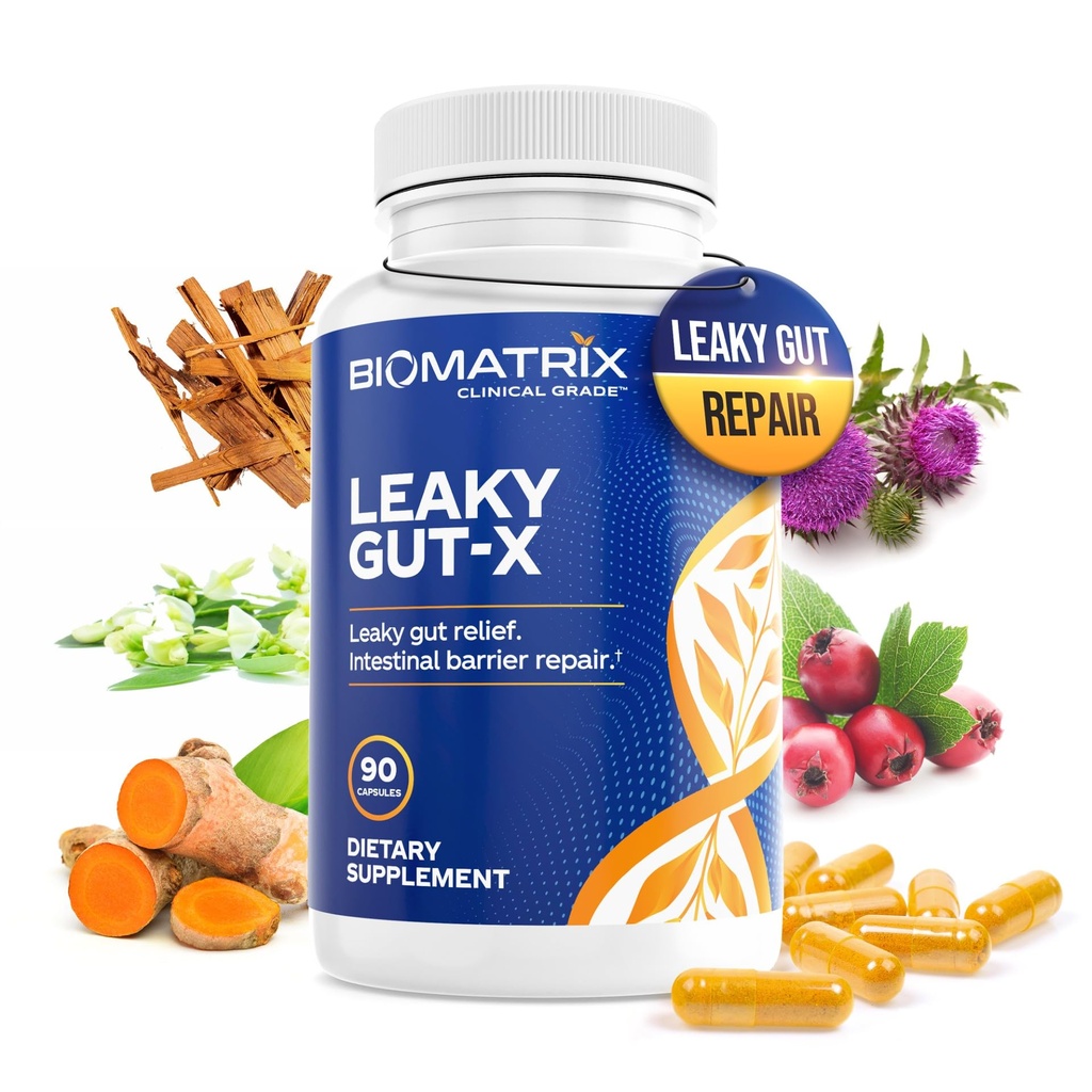 Intestinal Repair Supplement met Glutamine en Kruiden voor Leaky Gut, Prebiotic Support, Relief from Bloating, Gas, C CONSTURLS 