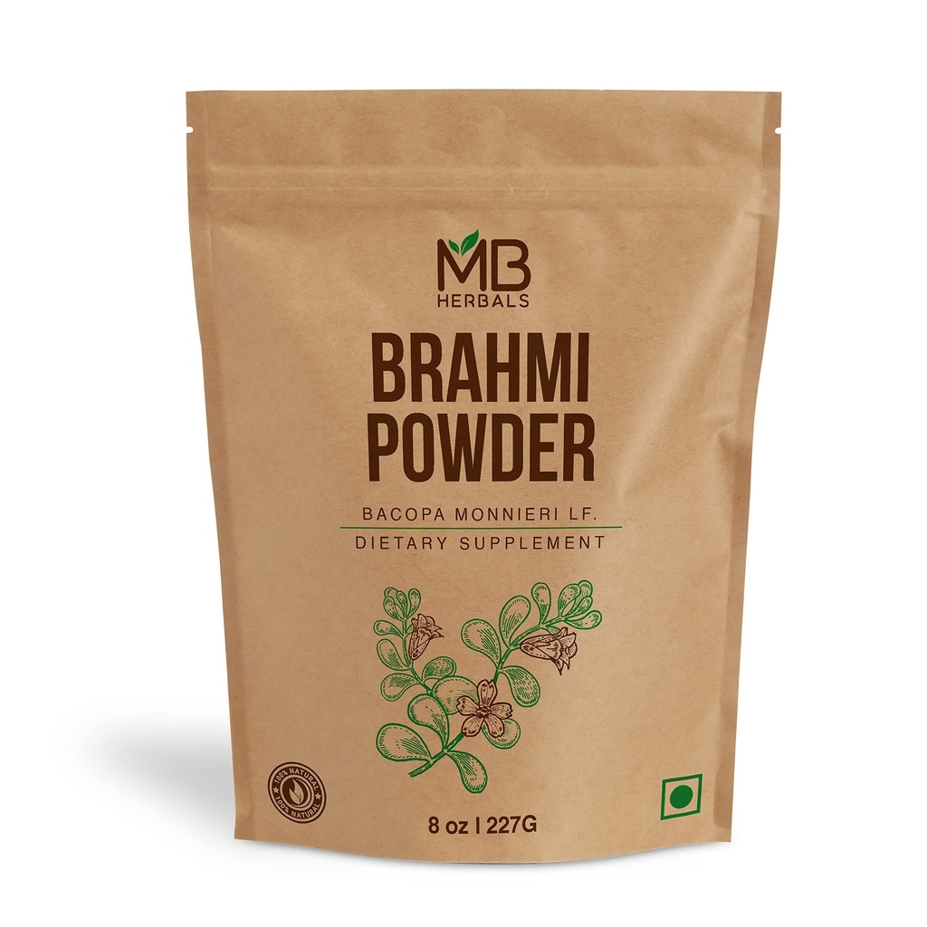 MB Kruiden Pure Brahmi Poeder 8 oz 