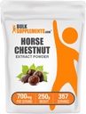 BulkSupcomplements.com Horse Chestnut Extract Powder - Horse Chestnut Supplement, Kruidensupplement - Glutenvrij, 700mg per portie, 250g (8.8 oz) (Pack of 1)