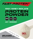 Wei Isolaat Proteïne Poeder Unflavored - 30g Proteïne Poeder - Kosher, Halal, Keto, Clean Label, Fast Protein - 2LB 30 Servers