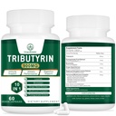 Tributyrine supplement - Butyrate Precursor voor Gut Barrier Ondersteuning, Leaky Gut Support, Digestie 60 Tel.