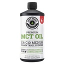 100% kokos MCT olie vloeibaar - MCT olie C8 C10 voor duurzame geestelijke energie & focus ondersteuning Geweldig voor smoothies salades koffie & meer - Palmvrij Vegan Keto & Paleo Friendly 60+ porties (32 Fl Oz)