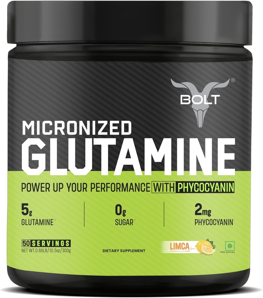 Gemicroniseerd Glutaminepoeder (50 porties, Limca Lime)