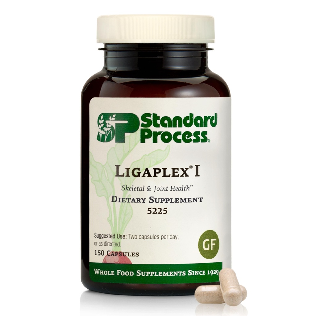 Standard Process Ligaplex I - Joint Support Supplement for ligament & Cartilage Health - Bone Strength Support - Non-Soy, Glutenvrije & non-Dairy - 150 Capsules