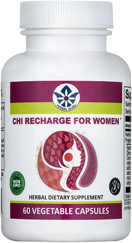 Herb Guru CHI opladen voor vrouwen 60 capsules - Rehmannia natuurlijke kruiden vrouwelijke gezondheid supplement