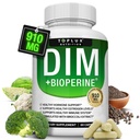 Dim Supplement 910 mg Plus BioPerine Complex - Diindolylmethaan ter ondersteuning van hormoonbalans en oestrogeen Metabolisme, helpt met Menopauze Acne PCOS Better Skin Bodybuilding, voor mannen Vrouwen, 60 capsules