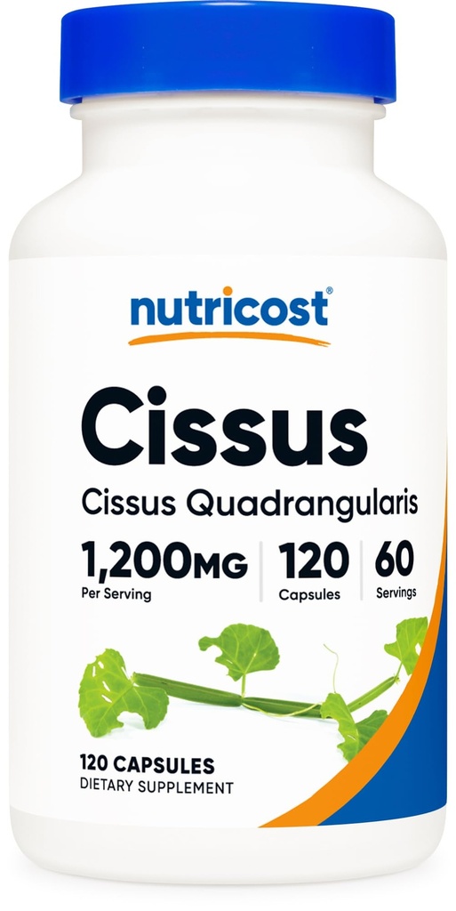 Nutricost Cissus Quadrangularis (1200mg) 120 capsules - 60 porties, glutenvrij, niet-GMO en Vegetarisch vriendelijk