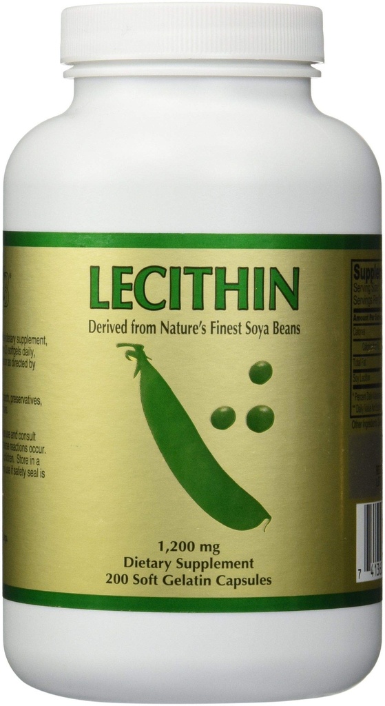 3 Bottles Lecithin (200 Softgels/ 1200 mg) by NCB