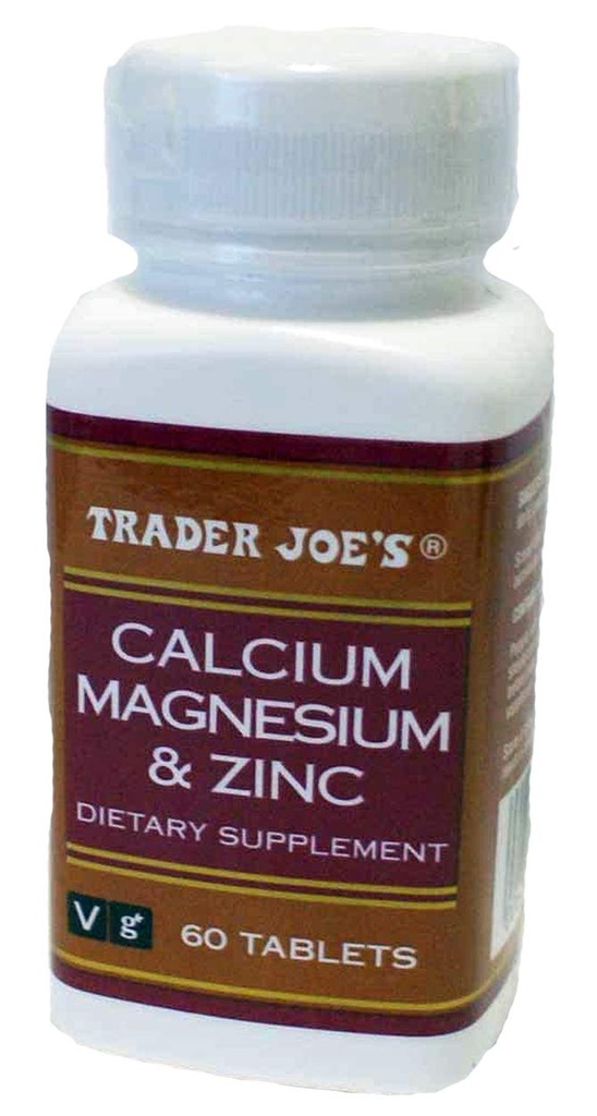 Handelaar Joe's Calcium Magnesium & Zink, 60 tabletten