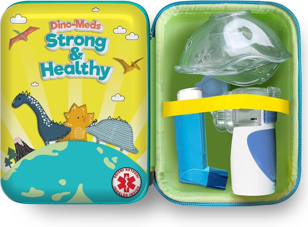 Vivélle Carrying Case voor Portable Handheld Inhaler Nebulizer Machine voor volwassenen en kinderen, Astma Inhaler Travel Case, Handheld Mesh Atomizer Machinehouder, Inhaler Spacer Bag. Alleen geval