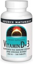Bron Natuurlijken Vitamine D-3 400 ie, Ondersteunt het immuunsysteem en sterke botten* - 100 tabletten