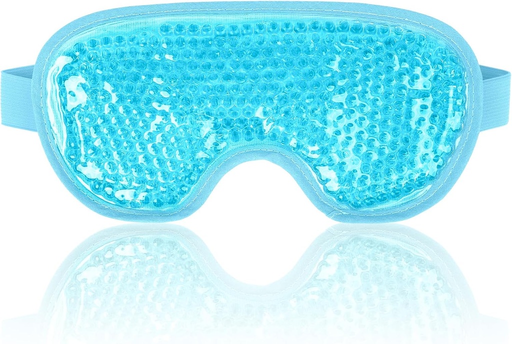 NIEUWGO Cooling Eye Mask for Puffy Eyes, Cold Eye Mask Eye Ice Pack for After Eyes Chirurgie, Tension Stress Relief, Itchy Eyes, Hoofdpijn, Dark Circles - Blue