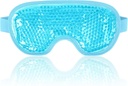 NEWGO Cooling Eye Mask for Puffy Eyes, Cold Eye Mask Eye Ice Pack for After Eyes Surgery, Tension Stress Relief, Itchy Eyes, Headaches, Dark Circles - Blue