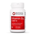 PROTOCOL VOOR LIFE-BALANS Vitamine D3 1.000 IE - Immuunondersteuning Sterke botten en tanden - 120 Softgels