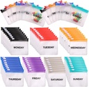 Reusable Pill Pouch - 35 Zippered Pieces, Portable Medicine Bags with Slide Lock