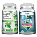 GreeNatr Energy Support & Immune Defense Bundle: Pure Moringa Oleifera Leaf Extract Veggie Capsules (1000 mg) met 7-in-1 Immune Support Formula for Energy, Mood, Memory, Focus