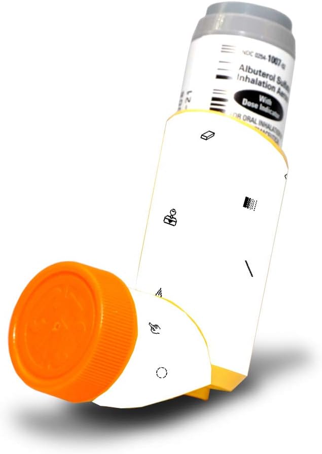 MightySkins Skin for Proventil HFA Astma Inhaler - Primaire honingraat Beschermende, Duurzame en Unieke Vinyl Decal Wrap Cover Eenvoudig aan te brengen, verwijderen en wijzigen Styles Made in The USA