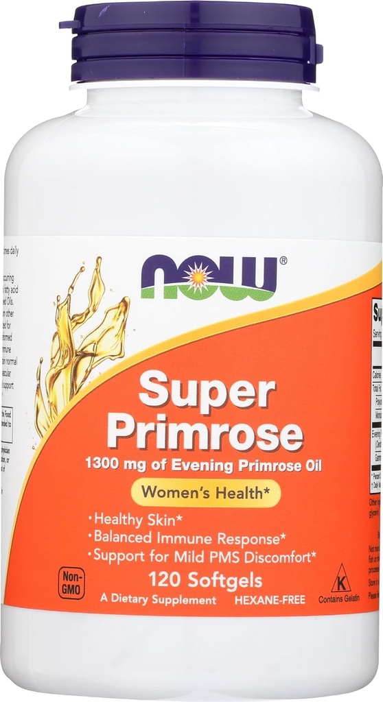 NU VOEDSELS Super Primrose 1300mg Sg, 120 CT