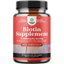 Natures Craft 10000 mcg Pure Biotin pillen voor vrouwen Mannen - bevordert Thicker en Fuller Haar. Natuurlijke supplement voor glanzende dikke haargroei - Vegetarische vitamine Capsules - Krijg duidelijke huid sterke nagels