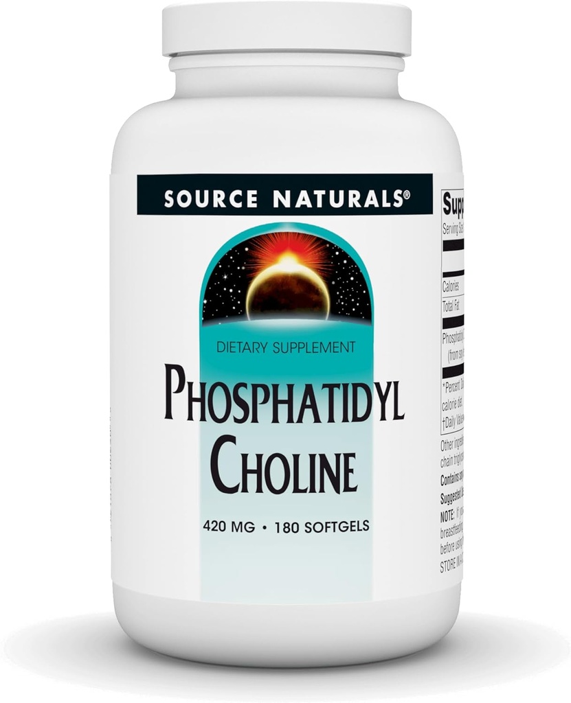 Bron Naturals Fosfatidyl Choline, in Lecithin 420 mg Dieetsupplement - 180 Softgels