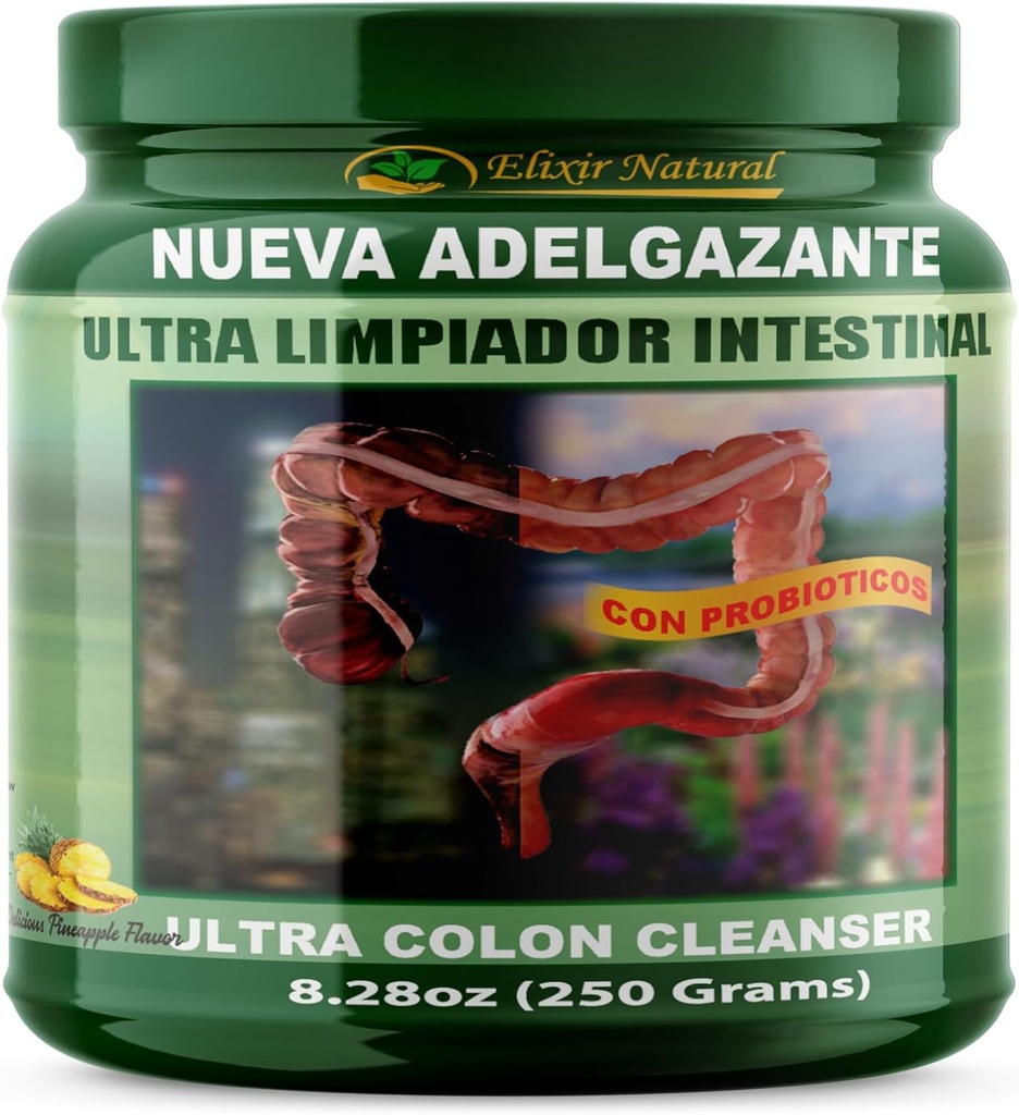 Ultra Limpiador Intestinal Ultra Colon Cleanser en Detox met Ananas Fiber 300g door Ultra Limpiador Intestinal