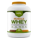 MFL Muscle Whey Protein l 28g proteïne l 8g BCAA's l Keto Friendly l Low Carbs l 5 lbs. (Chocolate Lava)