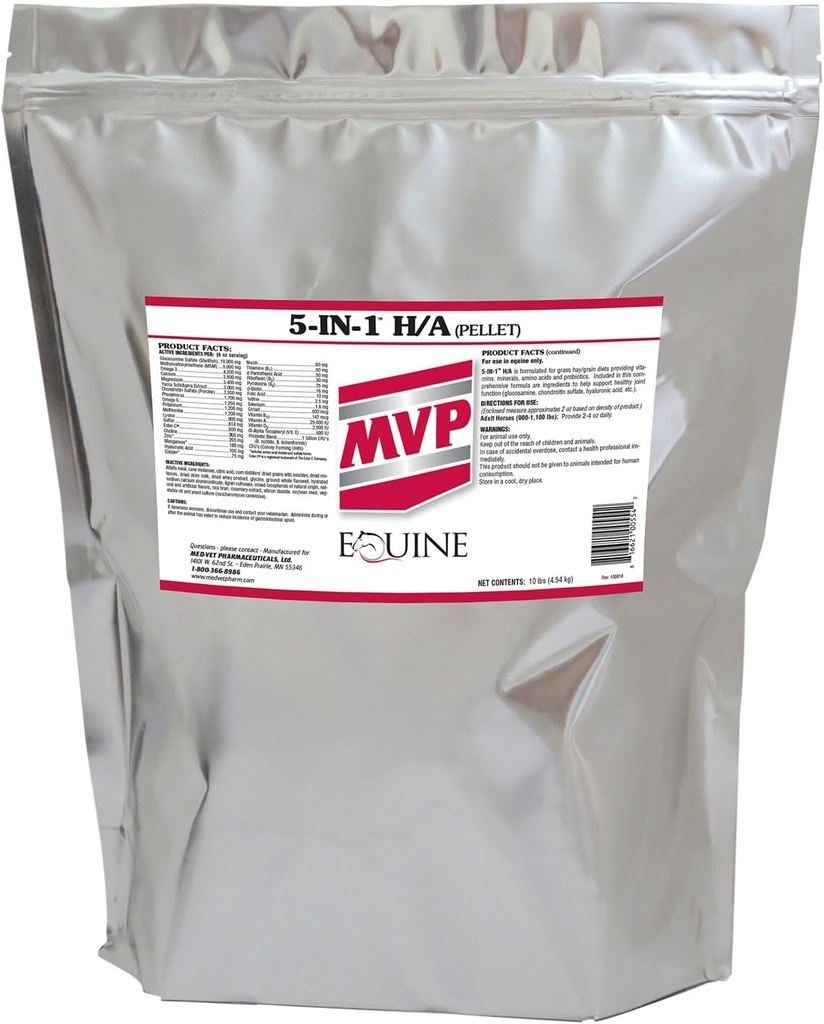 MVP 5-in-1 H/A (10lb) Alles in Eén Ondersteuning voor Paarden.