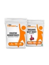 BulkSupplements Creatine + Biologische Beetwortelpoeder 500g Bundel