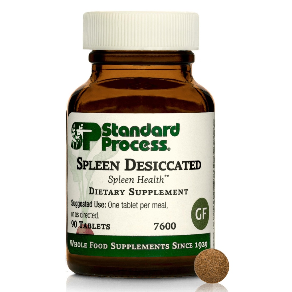 Standard Process Milt Uitgedropen - Whole Food Based Supplement to Support Spleen Health - Aid Healthy Immune System - Supplement with Property Blend with Bovine & Ovine Spleen - 90 Tablets