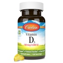 Carlson - Vitamine D3, 4000 IE (100 mcg), Vitamine D-supplementen, Bone & Immune Health, Cholecalciferol Supplement, Glutenvrije Vitamine D-capsules, 120 Softgels