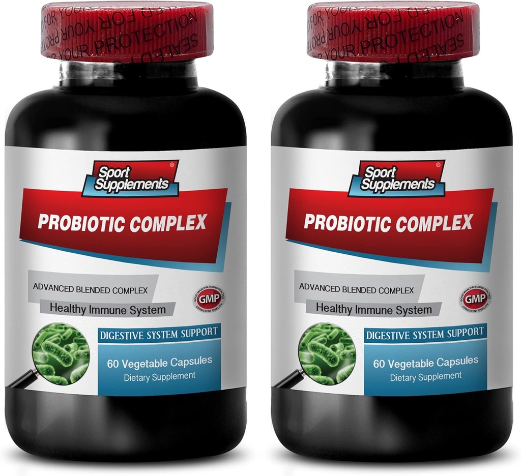 Gezonde spijsvertering - PROBIOTIC Advanced Blended Complex for Digestief Systeem - Probiotic Bacillus, Digestieve Supplementen, bifidobacterium lactis, probiotic Multi Enzyme Digestieve Formule, 2B 120 Caps