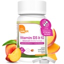 Zahler - Vitamine D3 & K2 Kauwtablet (90 telling) - Gecertificeerd Kosher K2 D3 Vitamine 5000 IE Delicious Kauwtablet - Vitamine D & K2 voor Calcium Absorptie, Botdichtheid & Immuunondersteuning
