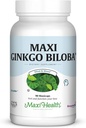 Maxi Health Ginkgo Biloba - Hersen- en Oplageformule - 90 capsules - Kosher (QGB)