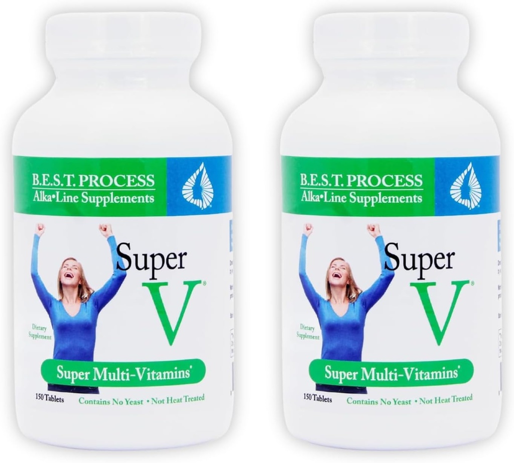 SuperV (2 Pack) Best Process AlkaIine 