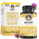 Ancient Bliss Liver Love - Natural Milk Thistle Liver Detox and Liver Health Cleanse Supplement - Support Healthy Liver in Men and Women - 60 Capsules - with Burdock, Dandelion, Cloves, and More