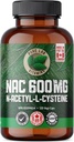 Pure Lab Vitaminen NAC (N-Acetyl-Cysteine) 600 mg - 120 caps Made in Canada
