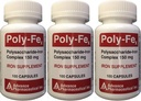 Polysaccharide Iron Complex 150 mg Capsules Iron Supplement 100 Capsules per fles Verpakking van 3 Totaal 300 Capsules
