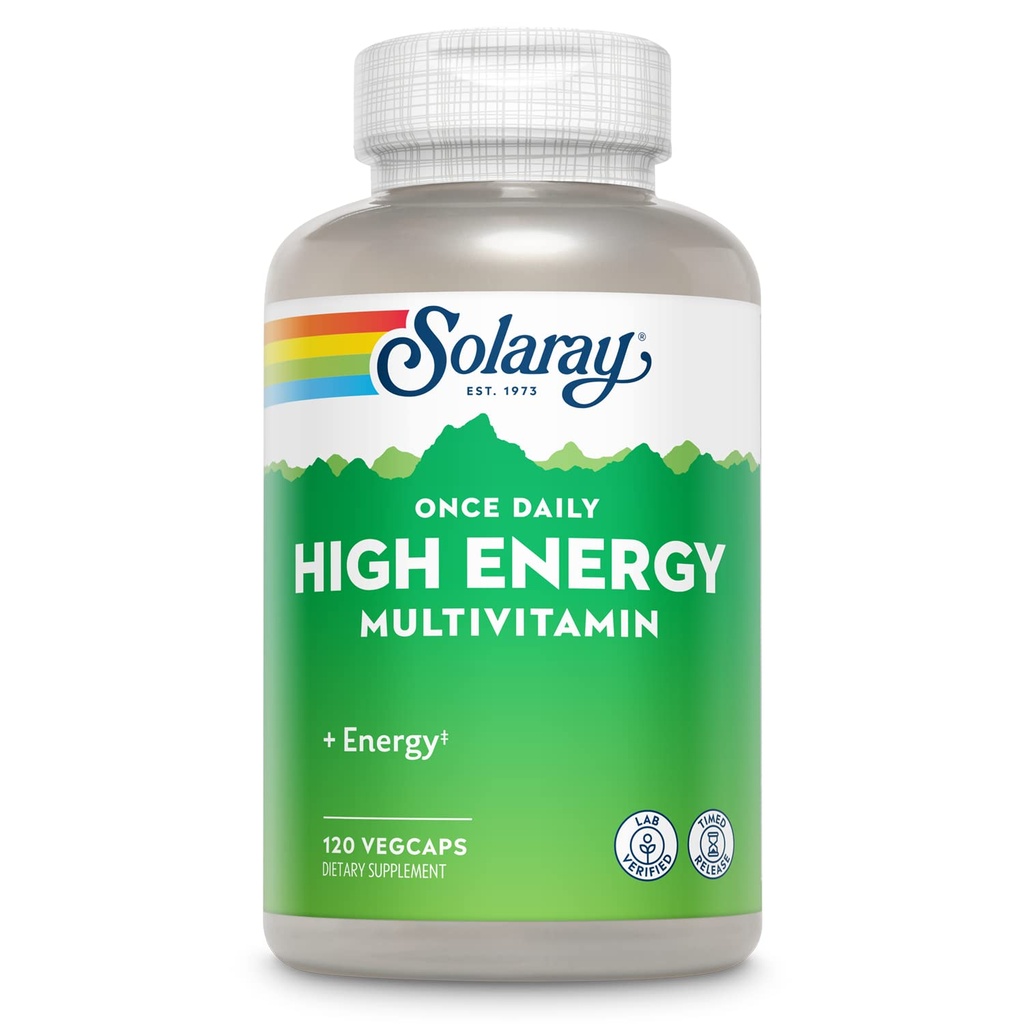 SOLARAY High Energy Multivitamine Eenmaal daags, Getimed Release Formula 