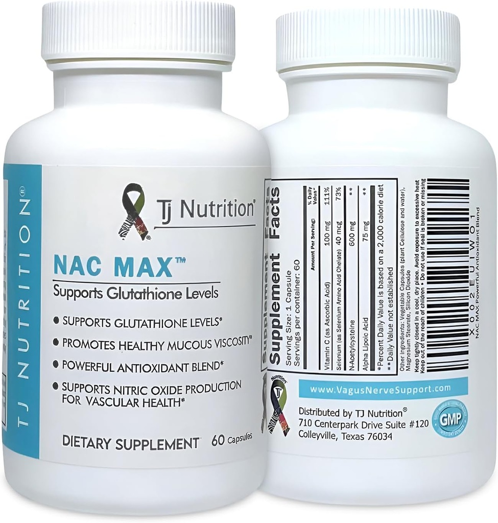 NAC MAX™ - The Ultimate N-Acetylcysteine Blend - supports immune system - respiratory health - liver health - better than NAC alone