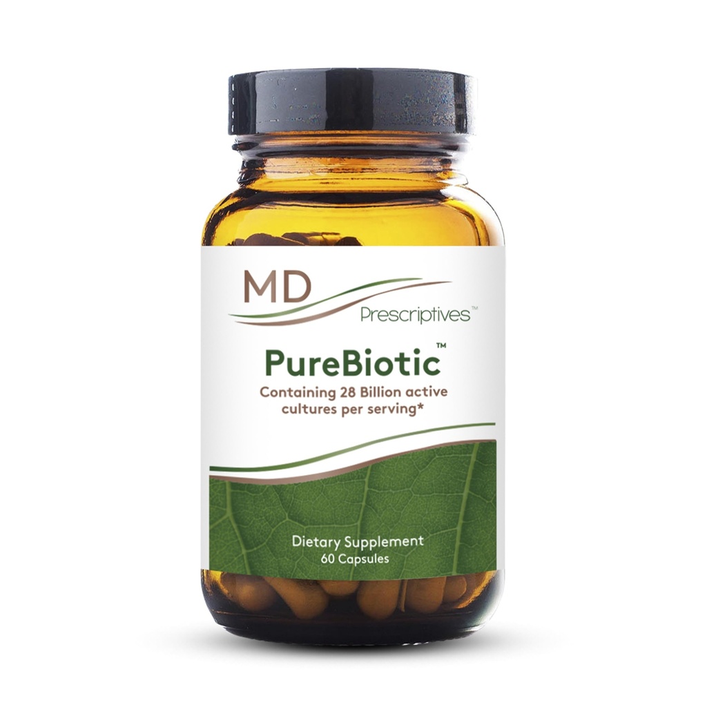 MD Prescriptives - PureBiotic - Probiotic Dietary Supplement for Digestief & Gut Health - 60 Capsules