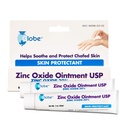 (2 Pack) Globe Zinkoxide Zalf 20%, 2 Ounce Tube (Total 4 oz) Geavanceerde huidbescherming, Voor Luier Rash, Verlichting van Poison Ivy, Sumac & Oak, Beschermt tegen natheid, Beschermt Gescheurde huid