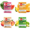 SaltStick Fastchews, Electrolyte vervangingstabletten voor rehydratatie, Oefening herstel, Jeugd & volwassen atleten, Wandelen, Sport Herstel, 10ct Variety 4-Pack