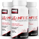 Force Factor LeanFire met Next-Gen SLIMVANCE, Advanced Energy Pillen met B Vitaminen en Cafeïne om het metabolisme te verhogen, Focus te verbeteren en de workout en fitness prestaties te verbeteren, 60 Tellen (pakket van 3)