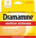 Dramamine Kauwbaar, Beweging Ziekte Hulp, Oranje Smaak, 8 Tellen