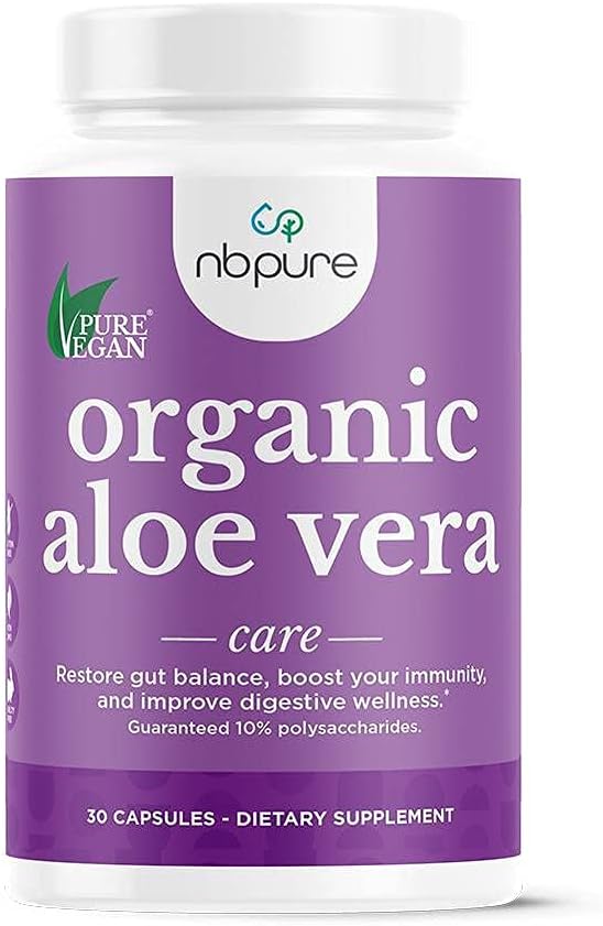nbpure Organic Aloë Vera, Gut Balance, Immunity Support en Digestive Wellness 30, Vegan Capsules herstellen