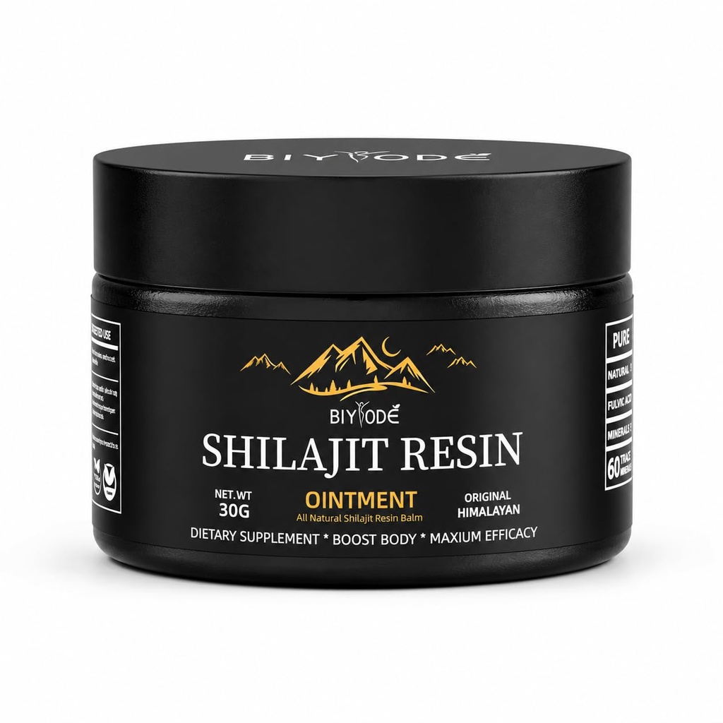 Himalaya Pure Shilajit Resin 600mg 50 Serves with Fulvic Acid & 85+ Trace Minerals Vegan Non-GMO Energy Supplement for Men & Women Ancient Ayurvedic Formula