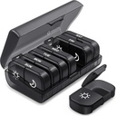 AUBON XL Weekly pil Organizer 2 keer per dag, pil doos 7 dag met one-side grote openingen voor gemakkelijk te gebruiken, Black Privacy bescherming AM PM pil geval voor medicatie, vitamines, visolie, supplementen