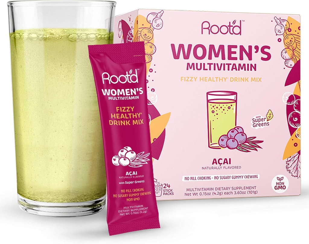 Root'd - Poeder Multivitamine voor vrouwen - Met 25 Vitaminen & Mineraal 